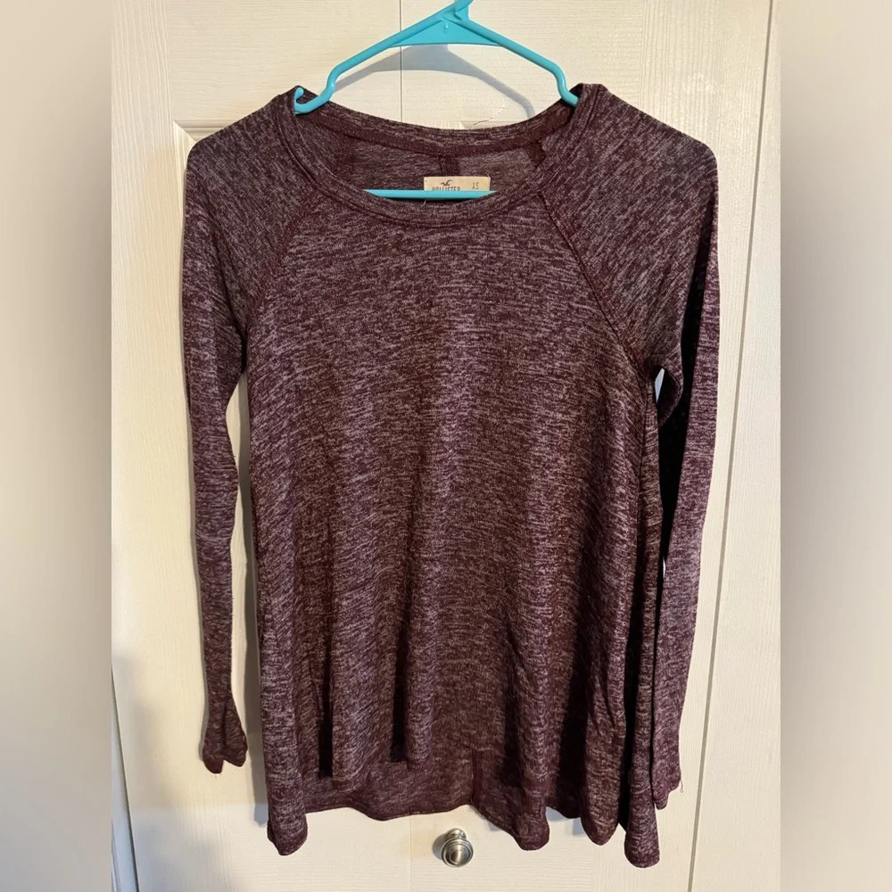Hollister Women's Maroon Long Sleeve Top xsmall - Picture 1 of 3